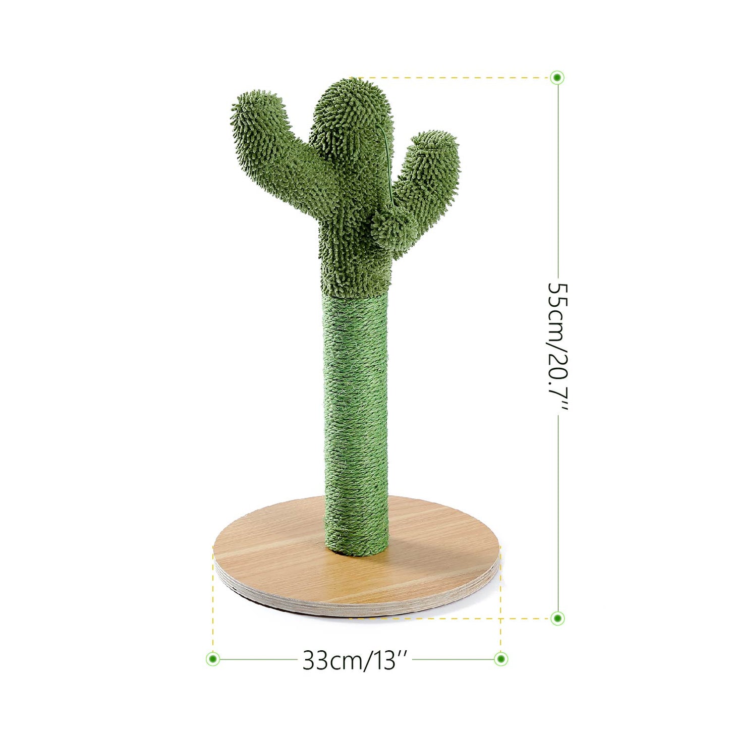 Cute Cactus Pet Cat Tree Toy with Ball Scratching Fast Delivery 2-7days