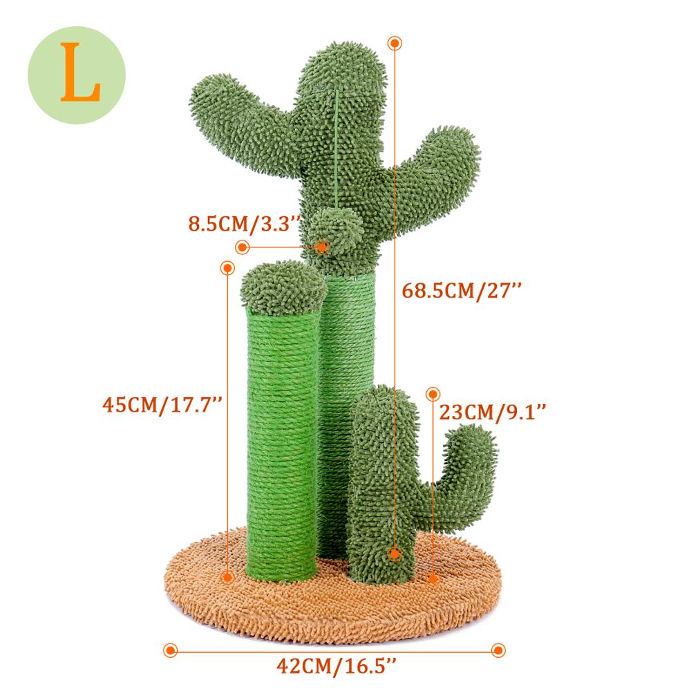 Cute Cactus Pet Cat Tree Toy with Ball Scratching Fast Delivery 2-7days