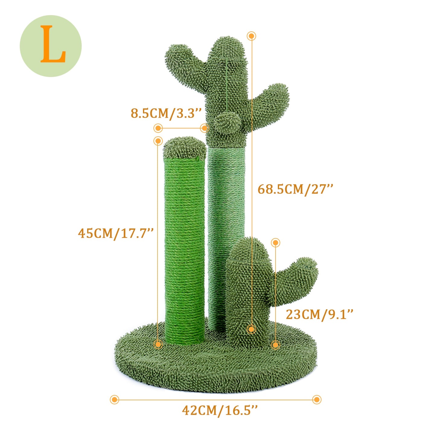 Cute Cactus Pet Cat Tree Toy with Ball Scratching Fast Delivery 2-7days