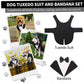 Dog Tuxedo Formal Dog Suit and Bandana Set